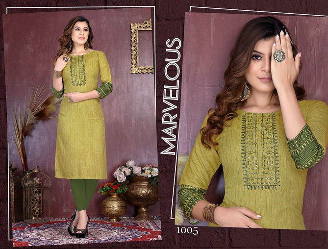 Beauty Queen Valvet Girl 1 Rayon Fancy Ethnic Wear Designer Kurti Collection